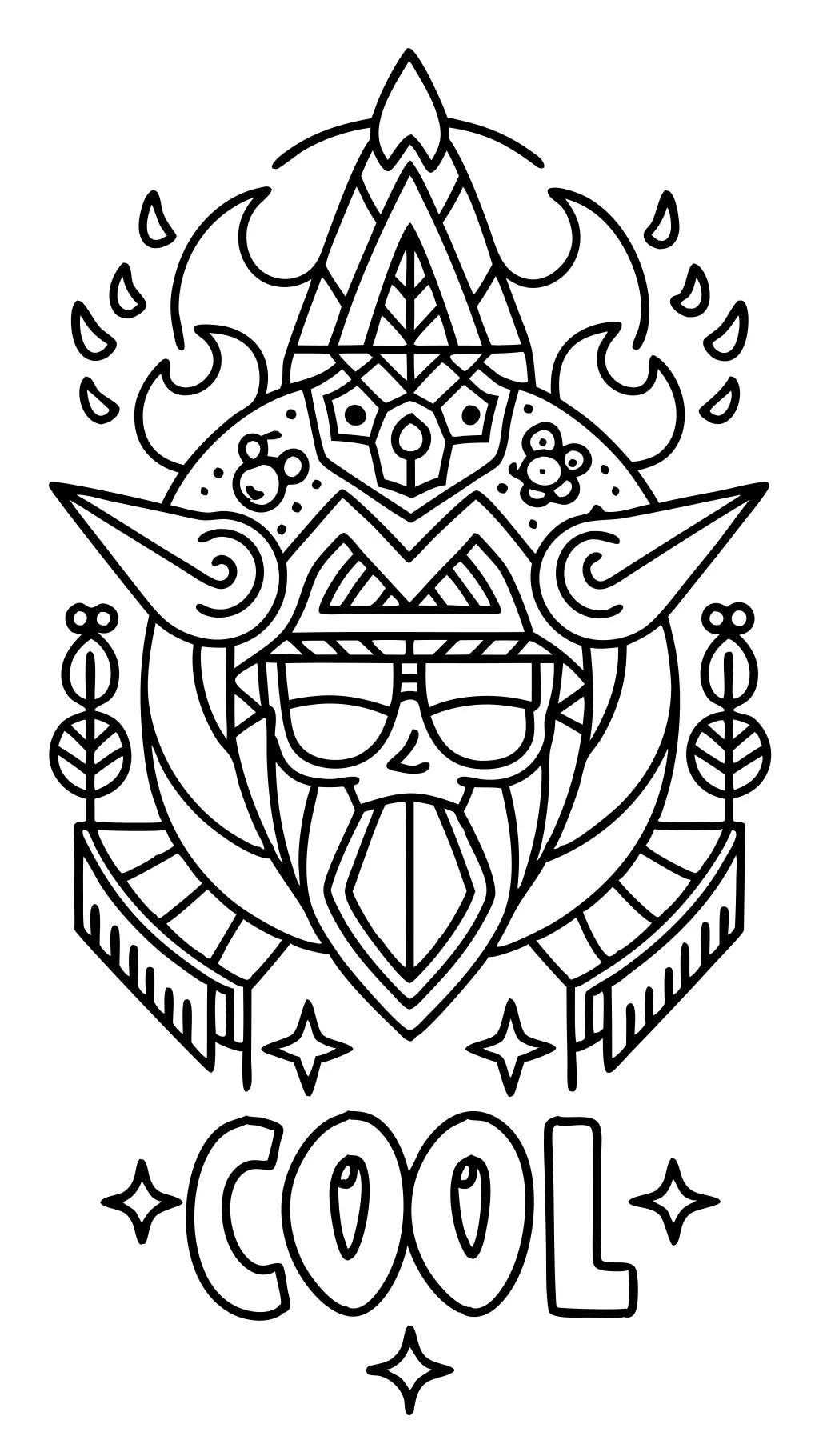 cool design coloring pages